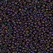 Rocaille Miyuki 11/0 2061 - Metallic Plum Emerald Iris Mat