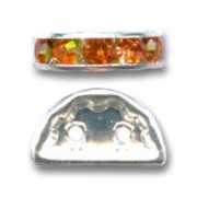 Rondella Mezza-Luna mm. 14x8 argentata Topaz x1|raw }}