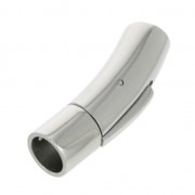 Chiusura clip/baionetta 30x8 mm per cordone 6 mm Acciao inox x1