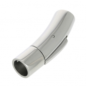 Chiusura clip/baionetta 30x8 mm per cordone 6 mm Acciao inox x1
