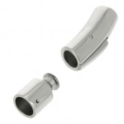Chiusura clip/baionetta 30x8 mm per cordone 6 mm Acciao inox x1