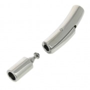 Chiusura clip/baionetta 30x5 mm per cordone 3 mm Acciao inox x1