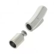 Chiusura clip/baionetta 30x7 mm per cordone 5 mm Acciao inox 316L x1