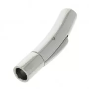 Chiusura clip/baionetta 30x6 mm per cordoni 4 mm in Acciao inox x1