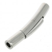 Chiusura clip/baionetta 25x4 mm per cordoni 2mm in Acciao inox x1