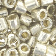 Miyuki Delica 8/0 DBL0035 - Galvanized Silver x8g|raw }}