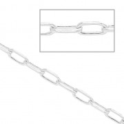 Catena maglia rettangolare 2.7 mm Argento 925 x 50 cm