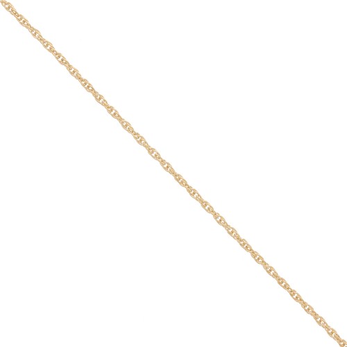 Catena maglia intrecciata 1.1 mm Placcato oro x50 cm