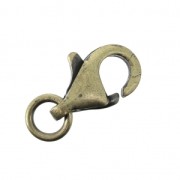 Chiusure moschettone con anellino aperto 11 mm Bronzo x1