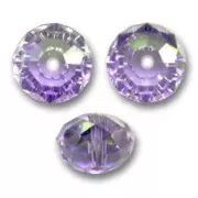 Perla rotonda appiattita PureCrystal 5040 8 mm - Tanzanite x1