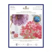 Kit Ricamo Tradizionale DMC Punto Croce - Fiori ad acquarello x1