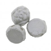 Perle Cabochon 2 fori 6 mm Alabaster Pastel Grey x20