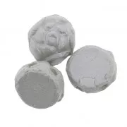 Perle Cabochon 2 fori 6 mm Alabaster Pastel Grey x20