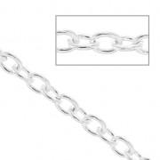 Catena 2.5 mm Placcatura argento fino x 1 m|raw }}