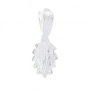 Gancio pendente da incollare 25 mm Placcatura argento fino x1