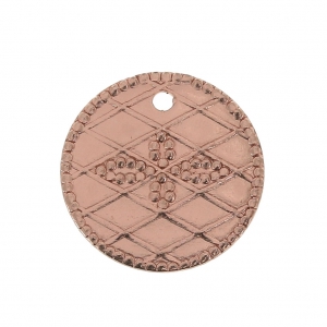 Medaglietta 13mm oro rosa x6