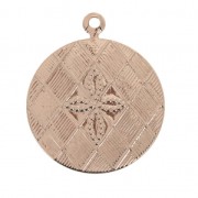 Medaglie con croce 17 mm oro rosa x4|raw }}