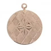 Medaglie con croce 17 mm oro rosa x4