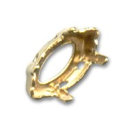 Castone navette PureCrystal mm. 10x5 dorato