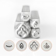 Set di 4 punzoni ImpressArt  9.5 e 4 mm Mandala - versione 5