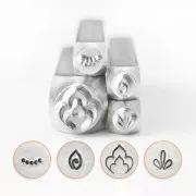 Set di 4 punzoni ImpressArt 9.5 e 4 mm Mandala - versione 5