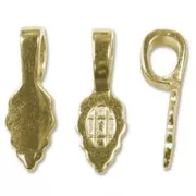 Gancio pendente da incollare mm. 25 dorato x1