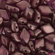 Perline in vetro Gemduo 2 fori 8x5 mm Halo French Rose x10g