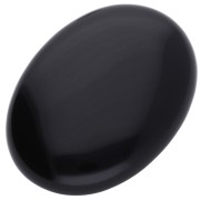 Cabochon ovale mm. 40x30 Black Agate|raw }}