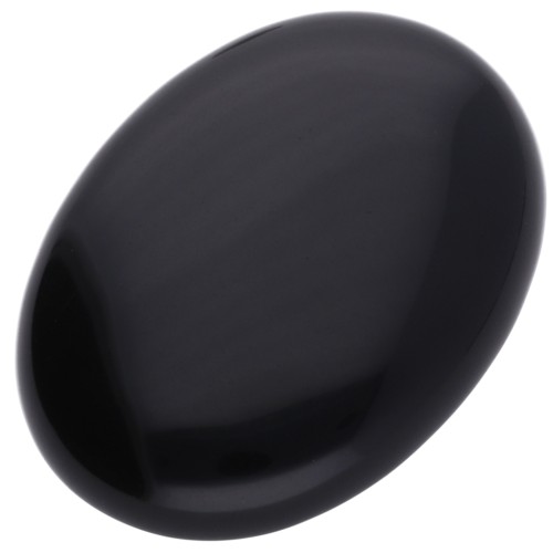 Cabochon ovale mm. 40x30 Black Agate