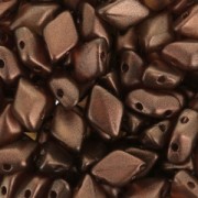 Perline in vetro Gemduo 2 fori 8x5 mm Halo Tangerine x10g|raw }}