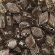 Perline in vetro Gemduo 2 fori 8x5 mm Halo Champagne x10g|raw }}