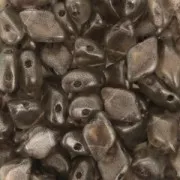 Perline in vetro Gemduo 2 fori 8x5 mm Halo Champagne x10g