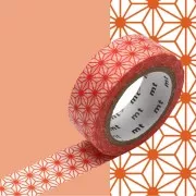 Masking Tape 15 mm Stelle Asanoha ecrù x10m