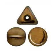 Perle in vetro Ilos® par Puca® 5x5 mm Dark Gold Bronze x10g
