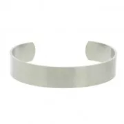 Bracciale piatto 12.5x150 mm da decorare in acciaio inox 316 x1