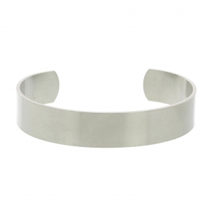 Bracciale piatto 12.5x150 mm da decorare in acciaio inox 316 x1