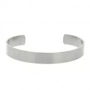 Bracciale piatto 9.5x150 mm da decorare in acciaio inox 316 x1