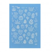 Silk Screen Moiko per pasta polimerica 74x105 mm - Cactus 10.49