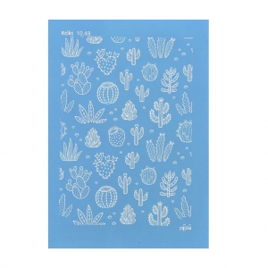 Silk Screen Moiko per pasta polimerica 74x105 mm - Cactus 10.49