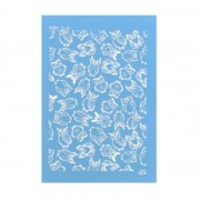 Silk Screen Moiko per pasta polimerica 74x105 mm - Gufi e civette 10.40