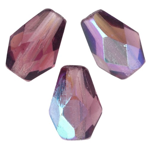 Pere sfaccettate mm. 7x5 Amethyst AB x25