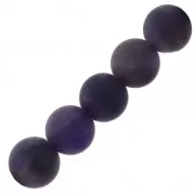Perle Amethyste rotonde di pietra Gemma effetto glassato 6 mm x15