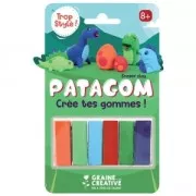 Pasta da modellare Patagom - Per creare delle gomme - 6 panetti Dinosauri x1