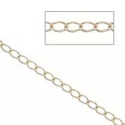 Catena maglia Rombo mm. 1.1 Gold filled Rosa x 1 m