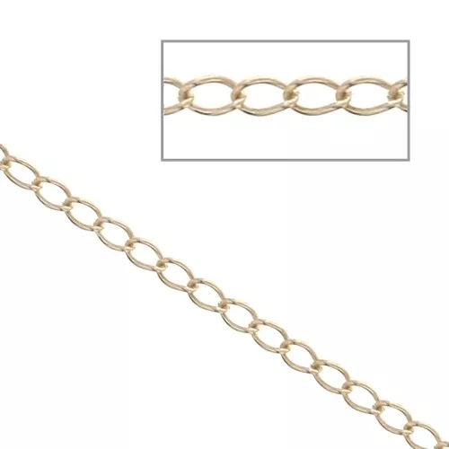 Catena maglia Rombo mm. 1.1 Gold filled Rosa x 1 m