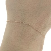 Catena maglia Rombo mm. 1.1 Gold filled Rosa x 1 m