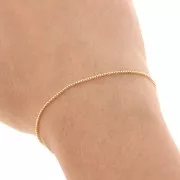 Catena maglia Vénitienne 1 mm Gold filled x 50 cm