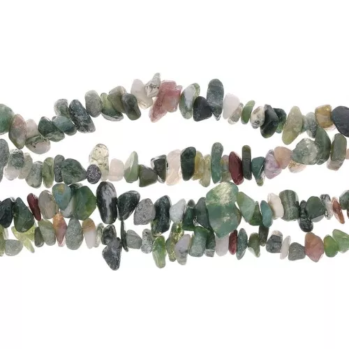 Perle di chips 8 - 11 mm di Indian Agate x85 cm