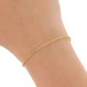 Catena maglia Forzatina 2mm acciaio inox dorato x10m