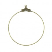 Orecchini a cerchio - 35 mm - 1 foro - Bronzo x2|raw }}